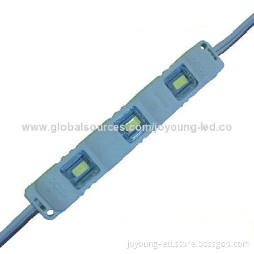 3-piece 5050 Water-resistant High-brightness LED Injection Module, 18-20lm, 12V, IP67